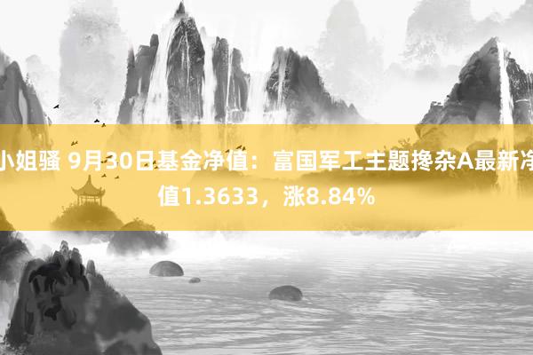 小姐骚 9月30日基金净值：富国军工主题搀杂A最新净值1.3633，涨8.84%