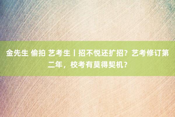 金先生 偷拍 艺考生丨招不悦还扩招？艺考修订第二年，校考有莫得契机？