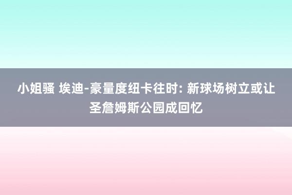 小姐骚 埃迪-豪量度纽卡往时: 新球场树立或让圣詹姆斯公园成回忆