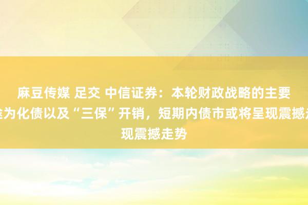 麻豆传媒 足交 中信证券：本轮财政战略的主要用途为化债以及“三保”开销，短期内债市或将呈现震撼走势