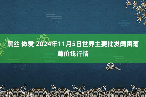 黑丝 做爱 2024年11月5日世界主要批发阛阓葡萄价钱行情