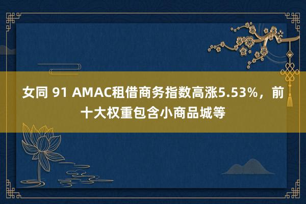 女同 91 AMAC租借商务指数高涨5.53%，前十大权重包含小商品城等