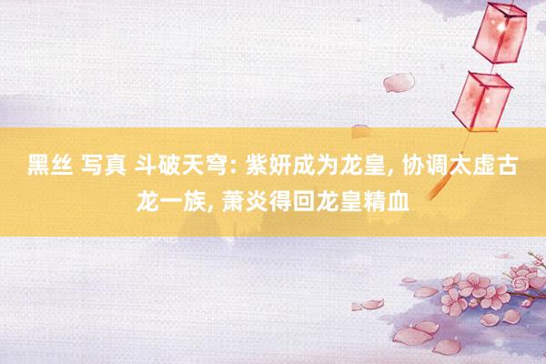 黑丝 写真 斗破天穹: 紫妍成为龙皇, 协调太虚古龙一族, 萧炎得回龙皇精血